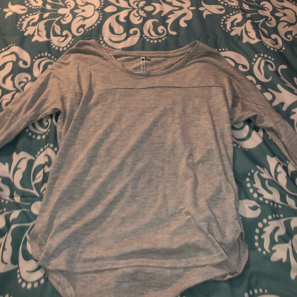 Grey long sleeve top